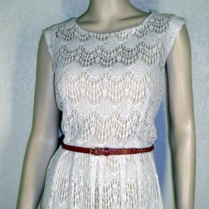 Connected Apparel NWT Cap Sleeve Lace Dress #7094